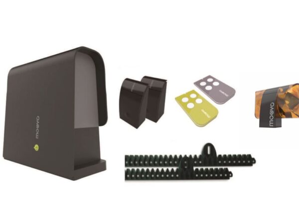 Moovo LN432 - 2 piloty, fotokomórki, lampa, listwa 4 m