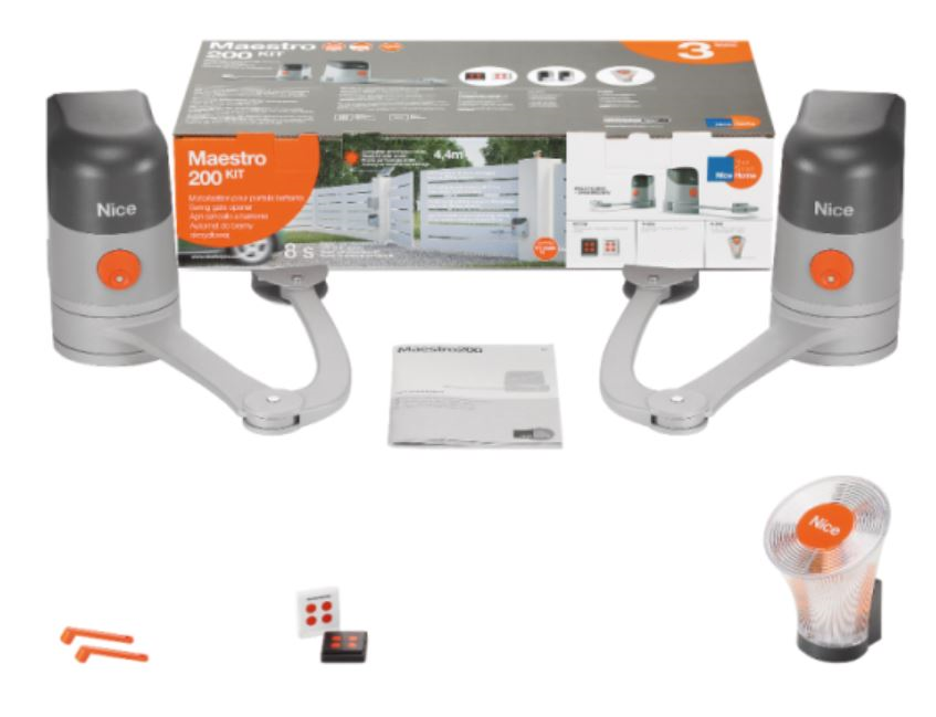 Nice Home MAESTRO200 - 2 piloty, lampa