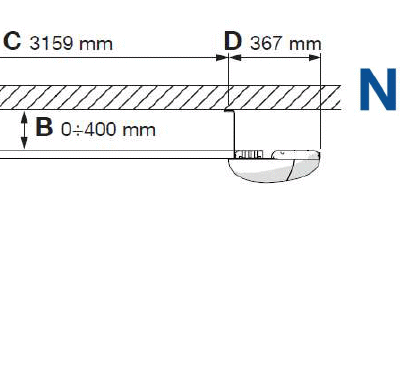Moovo MD432 napęd z paskiem, 2 piloty